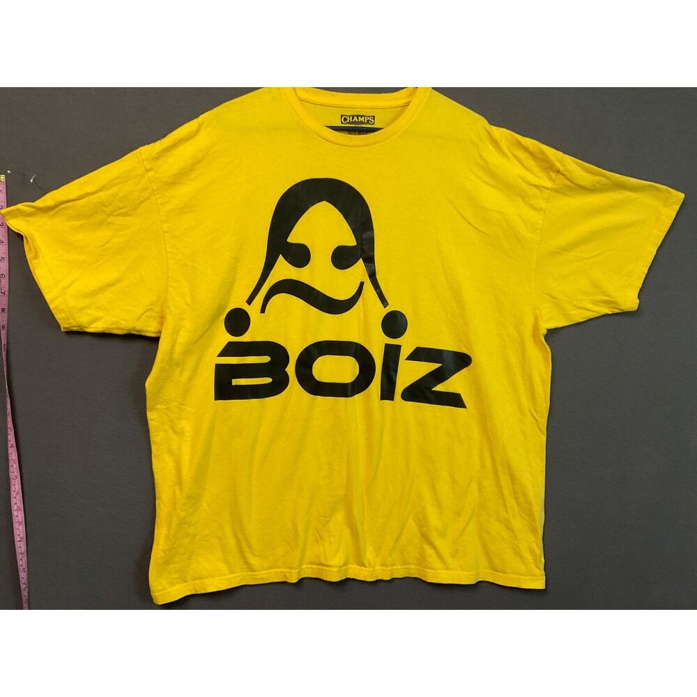 CSG T-Shirt‎ 3XL Champs Sports Gear Yellow Cotton Graphic Tee Boiz